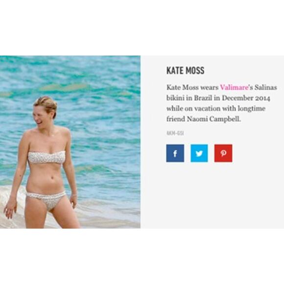 Valimare Bikini Swimsuit Womens Medium Gray Salinas Animal Bandeau Two Piece - Picture 11 of 11